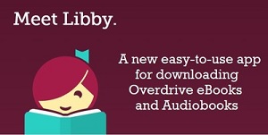 the new libby app logo with a girl reading a book